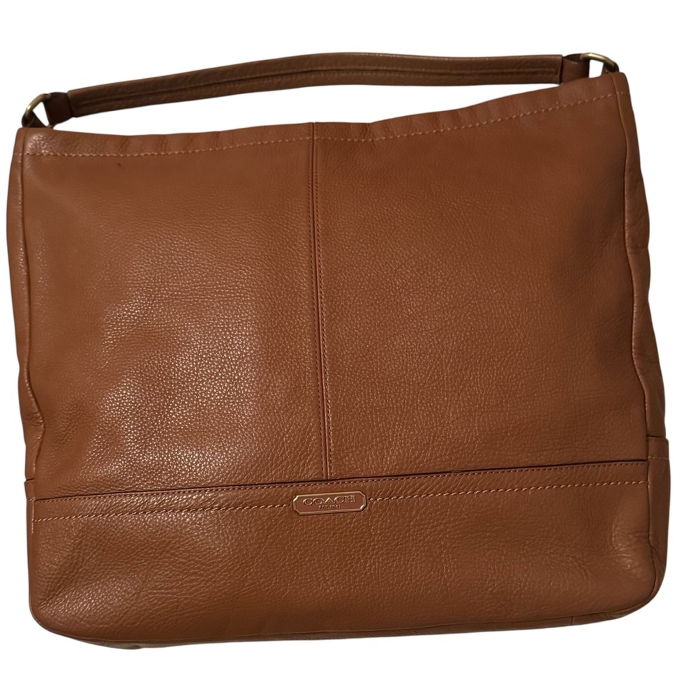 Coach 2013 Parklane Leather Hobo Shoulder Bag, style F23293 British Tan.